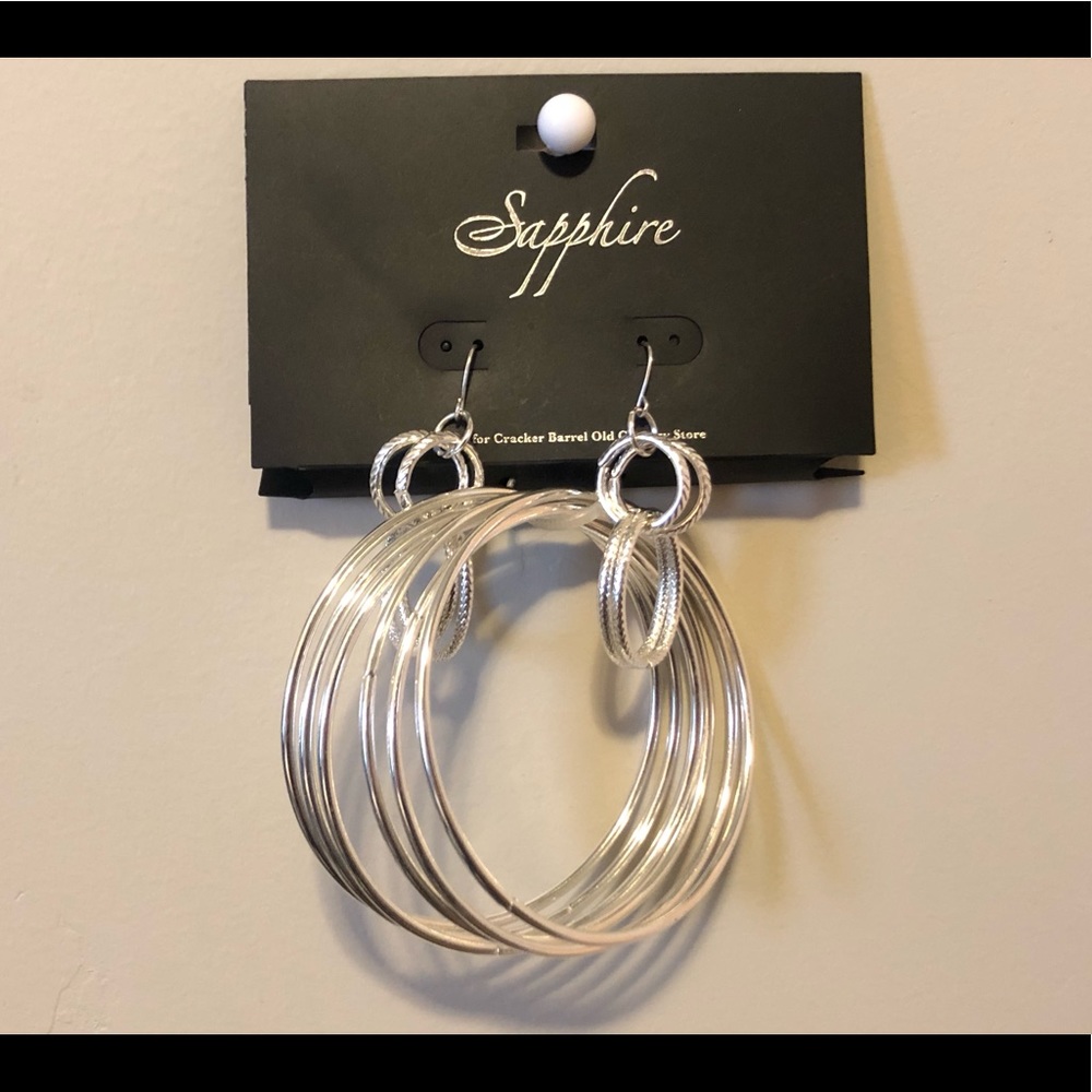 Silver Earring & Bracelet set